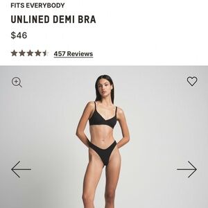 Skims fits everybody unlined Demi bra